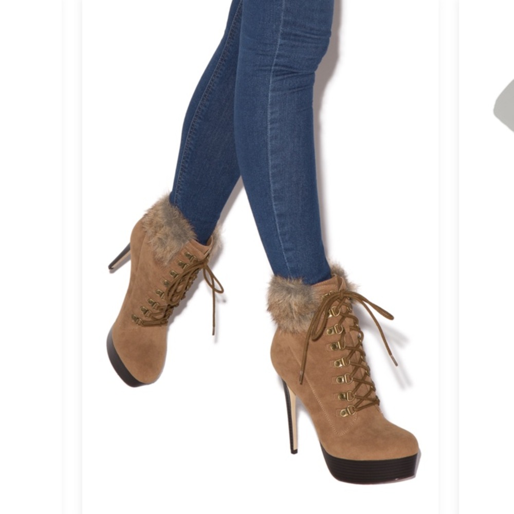 JACQUELYN FAUX FUR HIKER BOOTIE